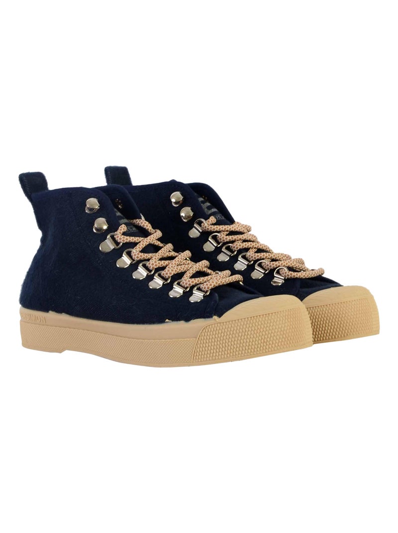Tennis Lacets Bensimon Stella Wool Bleu - Kiabi
