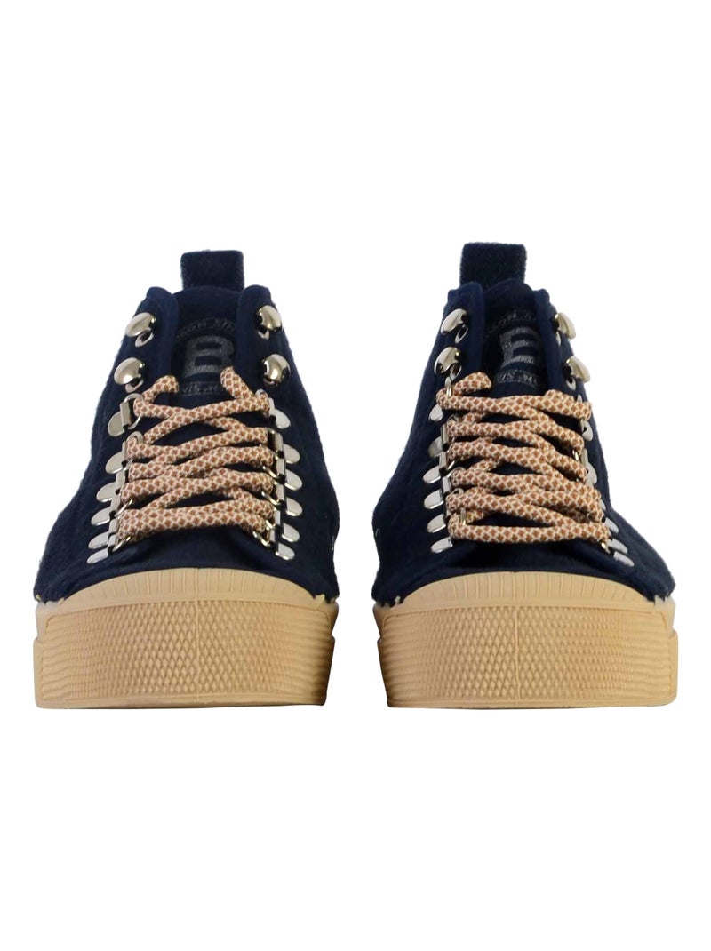 Tennis Lacets Bensimon Stella Wool Bleu - Kiabi