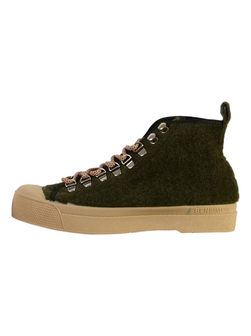 Tennis Lacets Bensimon Stella Wool Vert - Kiabi