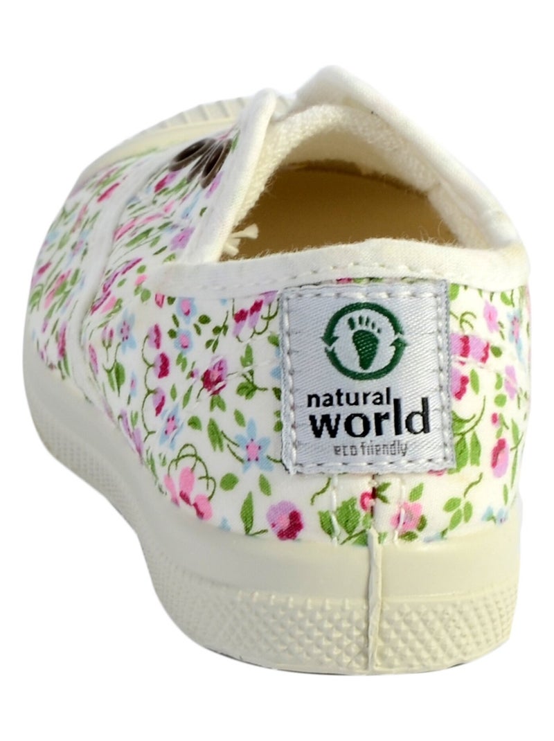 Tennis Natural World Enfant Ingles Liberty Tintado 471 Blanc - Kiabi