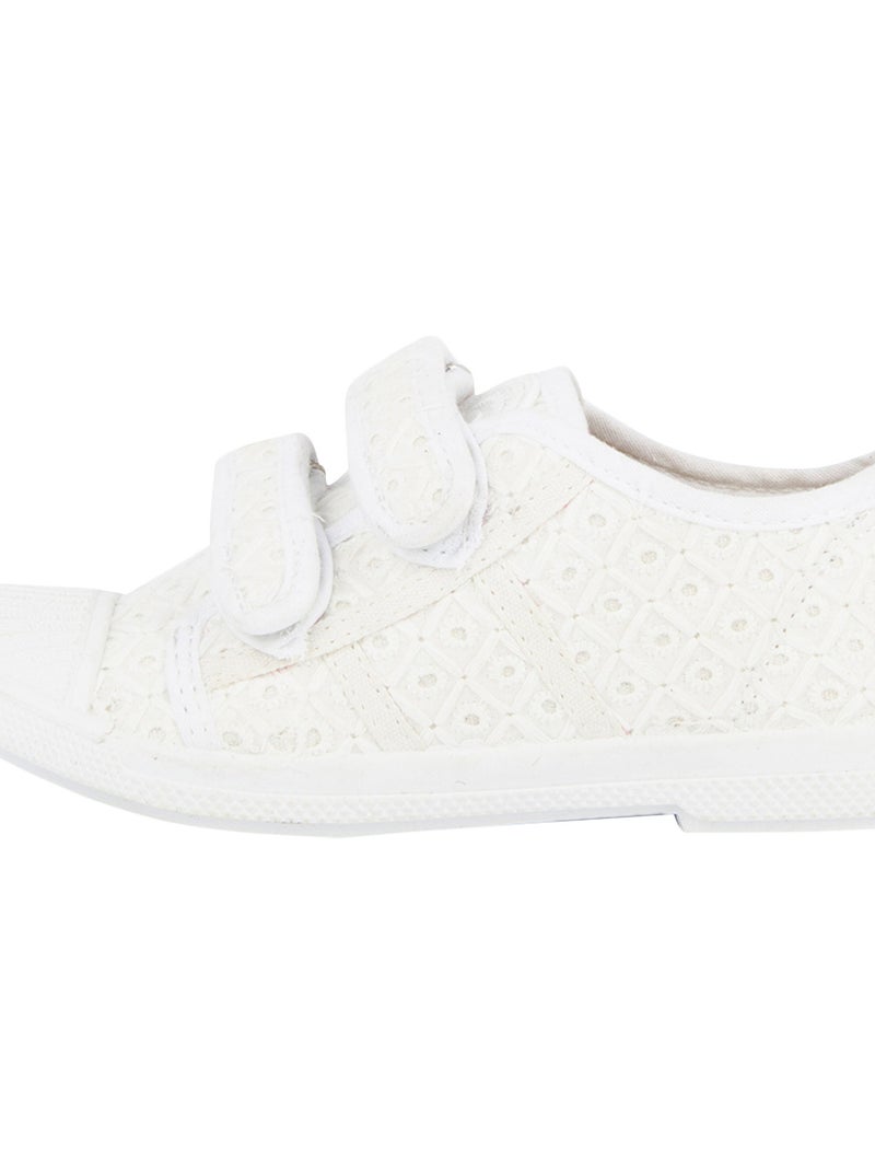 Tennis toile Les Tropeziennes Clory Blanc - Kiabi