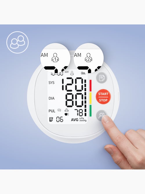 Tensiomètre Bras Electronique LIONELO Pulso - Détection Arythmie - Dispositif médical certifié - Kiabi