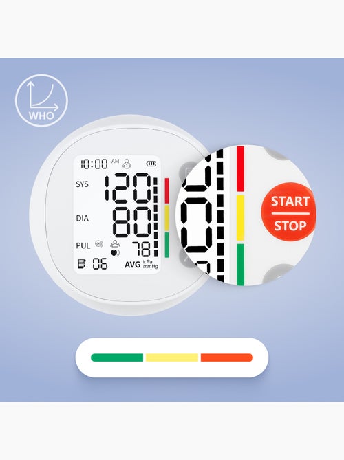 Tensiomètre Bras Electronique LIONELO Pulso - Détection Arythmie - Dispositif médical certifié - Kiabi