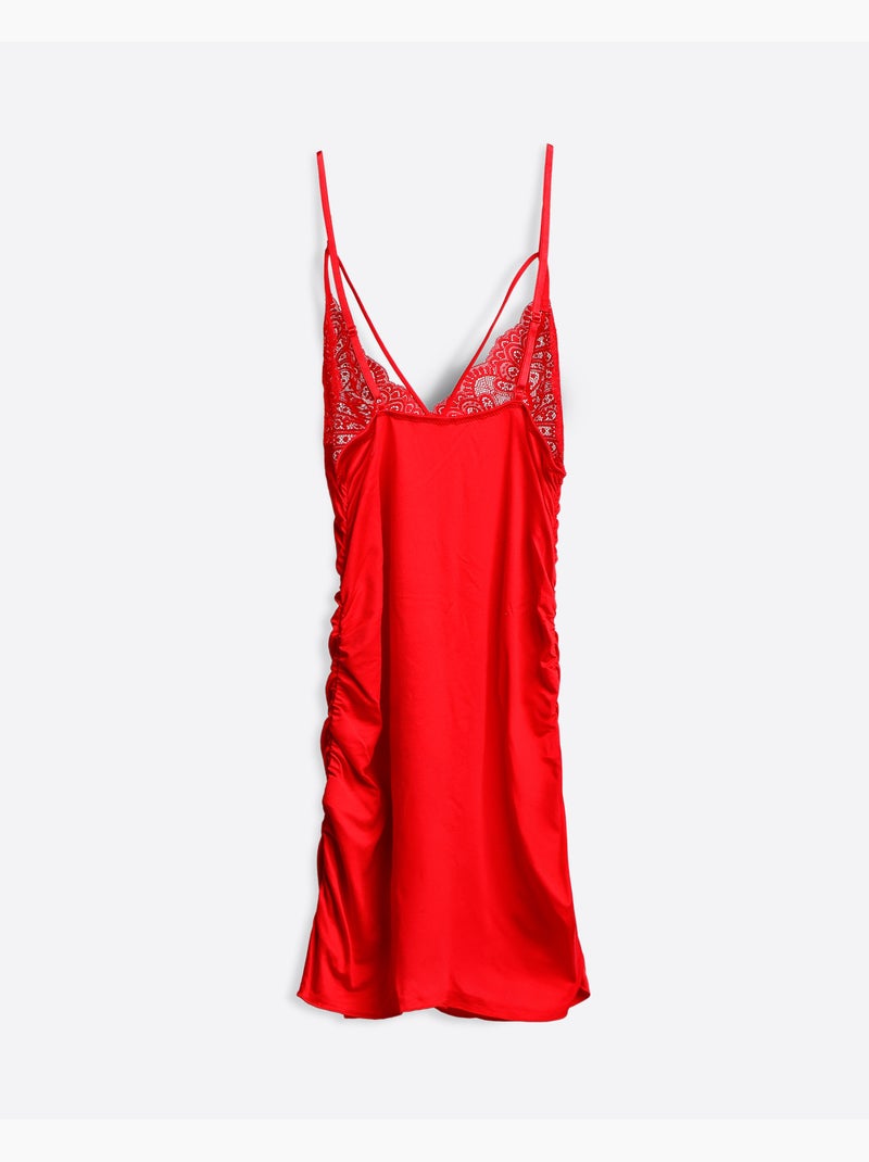Tentation ridée ADMAS pour femmes Rouge - Kiabi