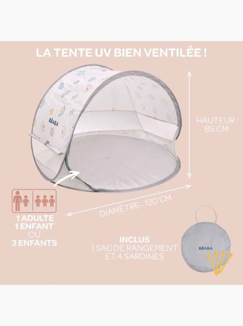 Tente anti-uv - beaba - breezy - terre d'argile Beige - Kiabi
