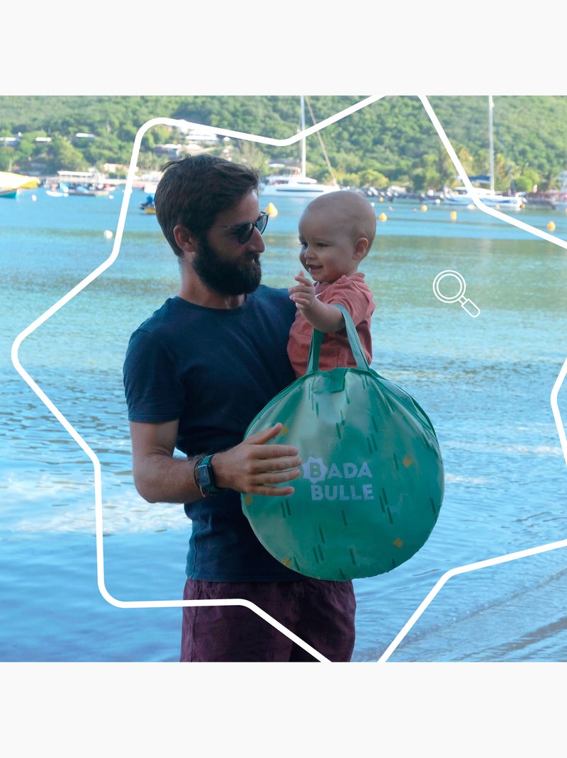 Tente anti-UV pour enfant, Système pop-up, Protection FPS 50+ 'Badabulle' Vert - Kiabi
