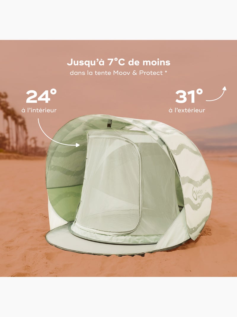 Tente anti UV rafraichissante Moov&Protect 'Babymoov' Vert - Kiabi