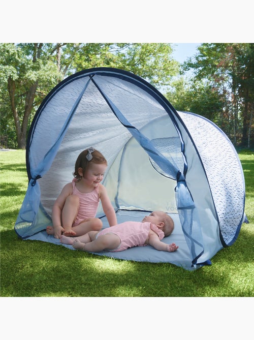 Tente anti uv upf 50+ bébé plage - blue waves - Kiabi