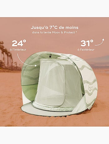 Tente Anti UV UPF 50+ bébé plage - Marinière