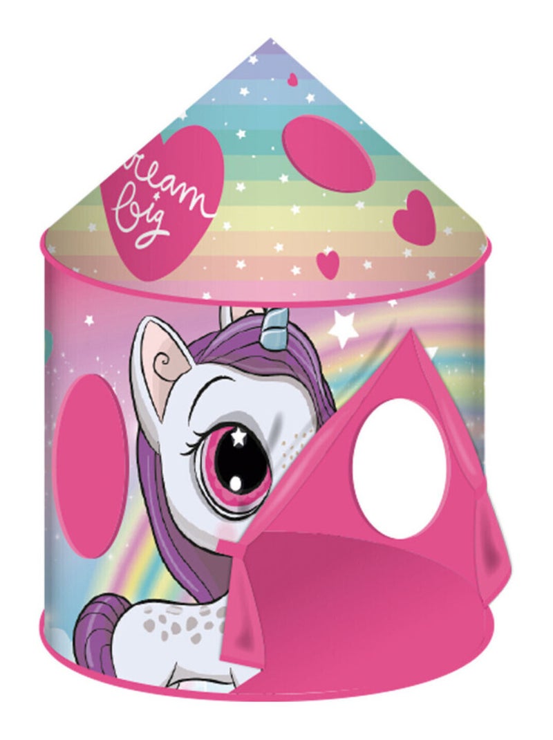 Tente de Jeu - Licorne -Dream Big- Rose - Kiabi