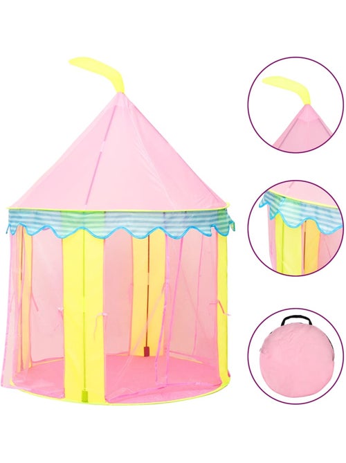 Tente de jeu château en polyester avec protection uv - vidaxl - Kiabi
