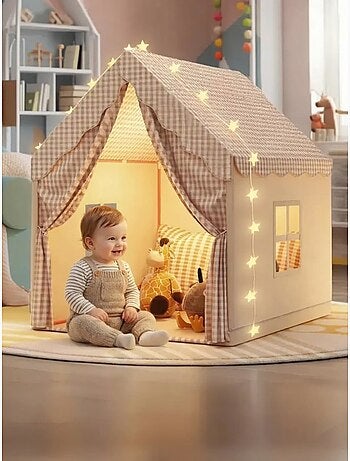 Tente de jeu enfants beige