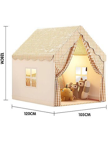 Tente de jeu enfants beige