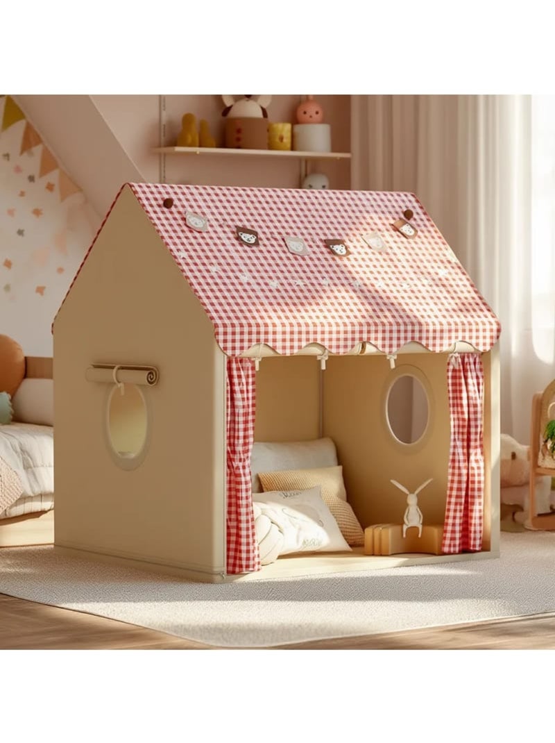 Tente de jeu enfants grande ouverture Blanc Rose - Kiabi