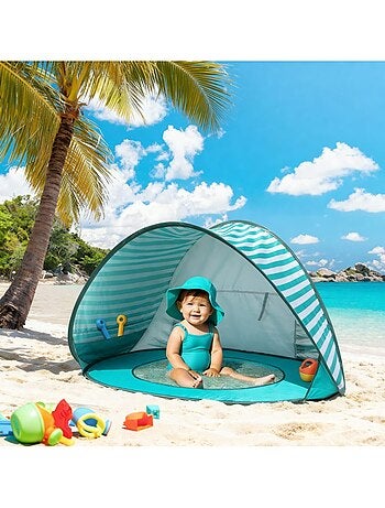 Tente de plage bébé avec mini piscine
