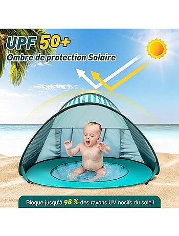 Tente de plage bébé avec mini piscine