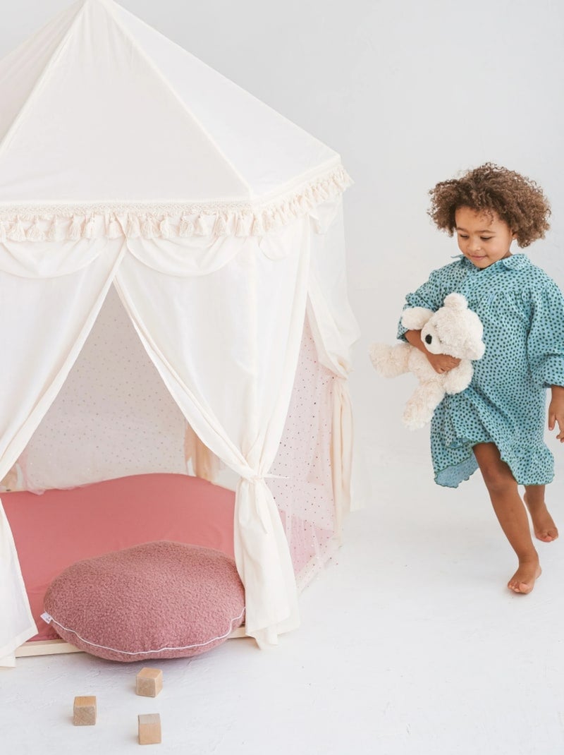 Tente d'intérieur Boho en forme de pavillon avec tapis de jeu N/A - Kiabi