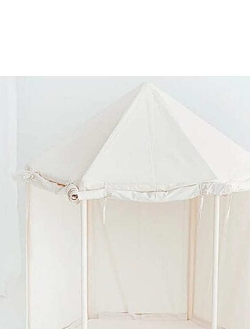 Tente d'intérieur Canvas en forme de pavillon avec tapis de jeu