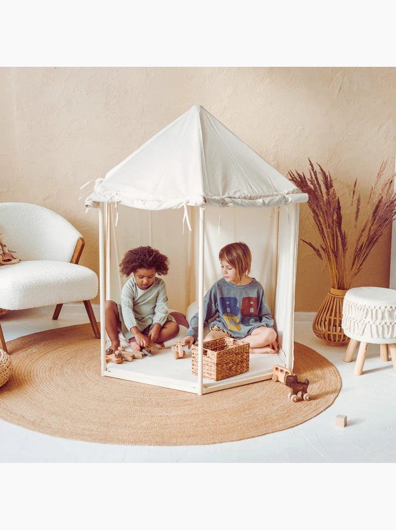 Tente d'intérieur Canvas en forme de pavillon Beige - Kiabi