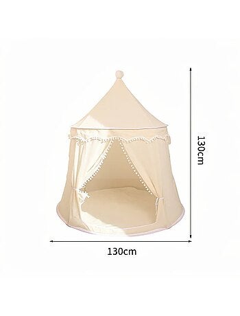 Tente Enfant Château de Fée avec tapis - rose