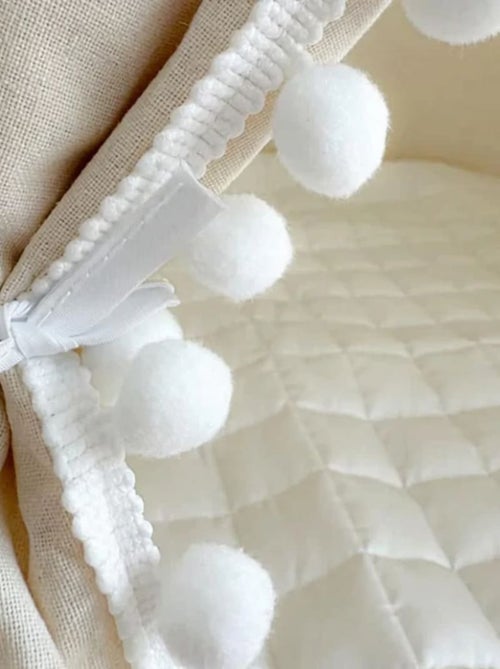 Tente Enfant Château de Fée avec tapis - blanc - Kiabi