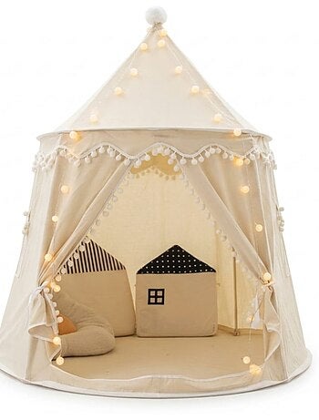 Tente enfant château de fée avec tapis