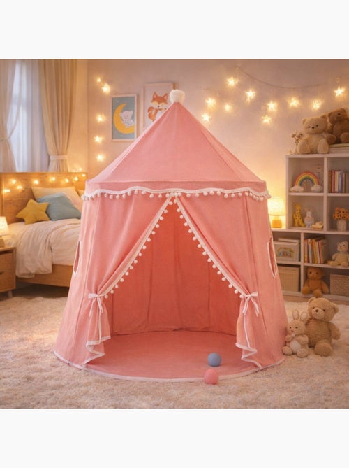 Tente enfant château de fée avec tapis - Kiabi Tente enfant château de fée avec tapis - Kiabi