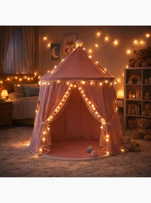 Tente enfant château de fée avec tapis - Kiabi Tente enfant château de fée avec tapis - Kiabi