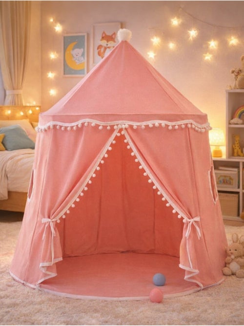 Tente Enfant Château de Fée avec tapis - Kiabi
