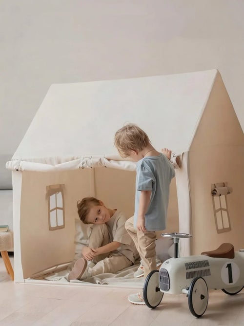Tente maison de jeu d'intérieur coton pour enfant - Kiabi