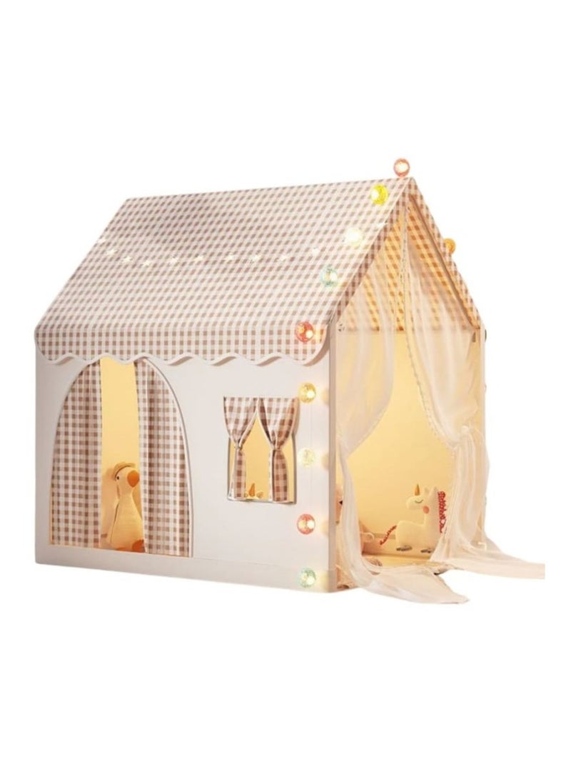 Tente maison de jeu d'intérieur enfant Marron noisette - Kiabi