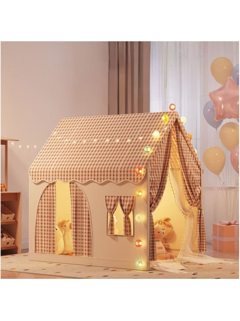 Tente maison de jeu d'intérieur enfant Marron noisette - Kiabi