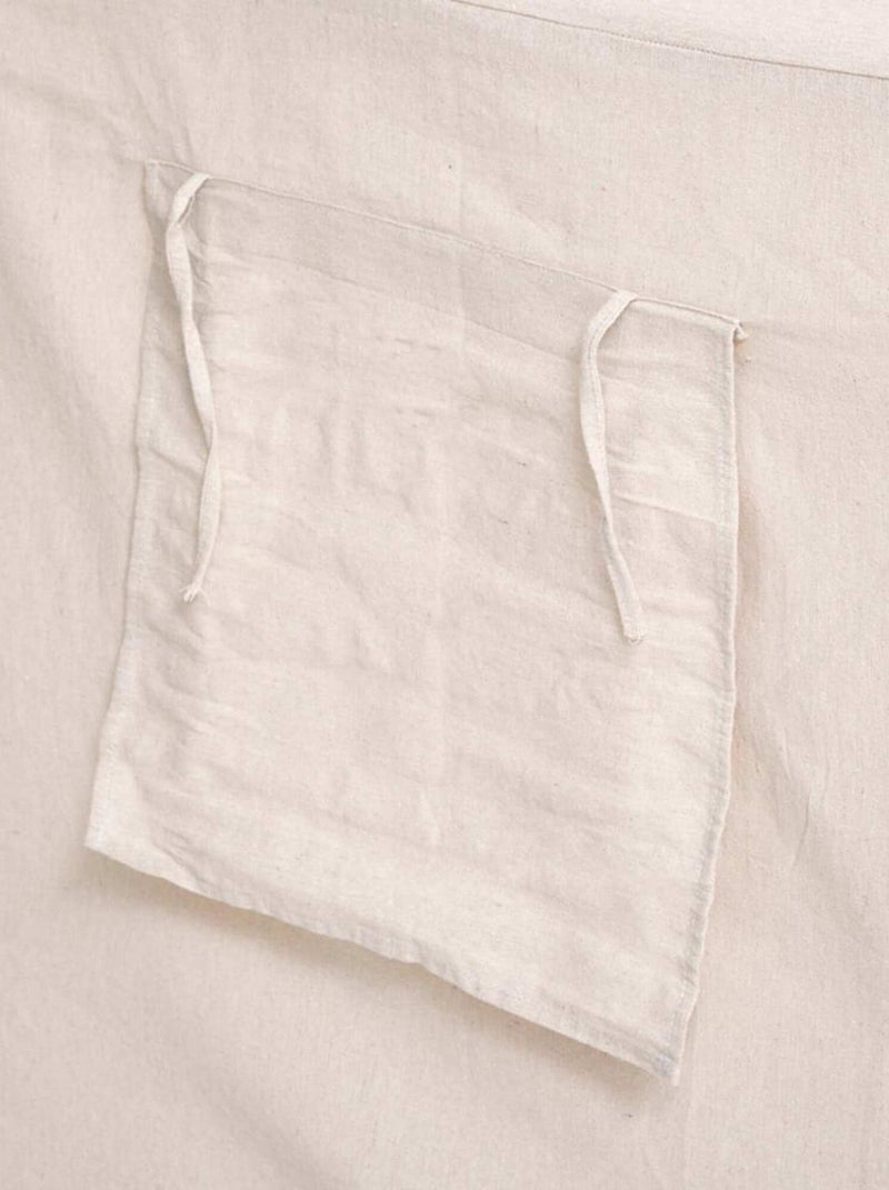 Tente maison en pin et toile pour enfant Beige - Kiabi