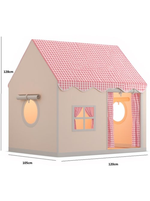 Tente maison enfant avec guirlande - Kiabi