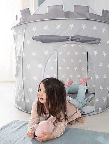 Tente Pop-Up château fort étoilé + sac 'Little Stars' - ROBA