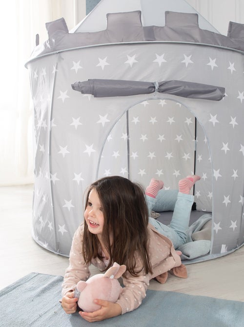Tente Pop-Up château fort étoilé + sac 'Little Stars' - ROBA - Kiabi