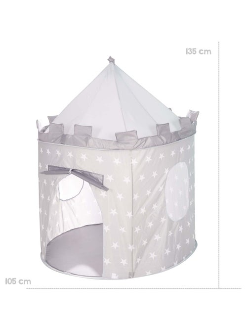 Tente Pop-Up château fort étoilé + sac 'Little Stars' - ROBA - Kiabi
