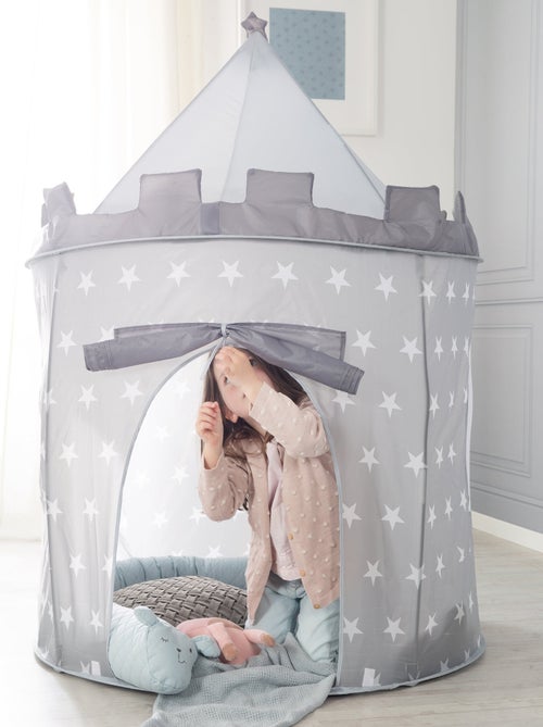 Tente Pop-Up château fort étoilé + sac 'Little Stars' - ROBA - Kiabi