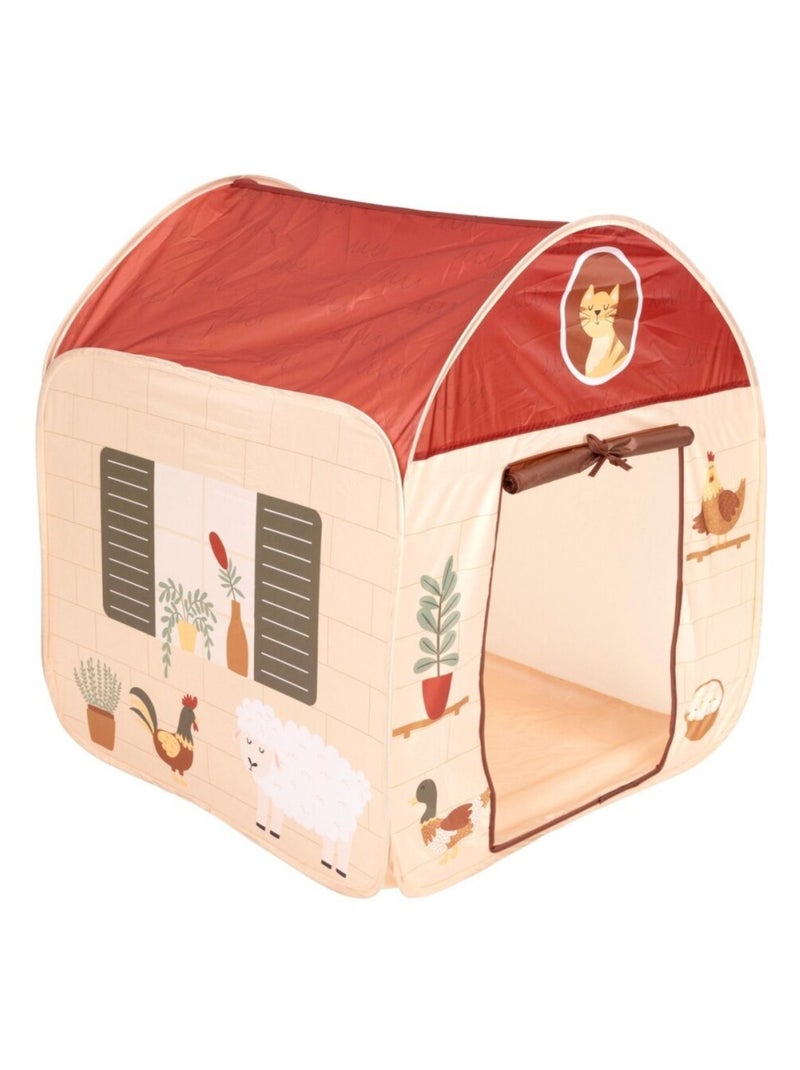 Tente pop up Maison Ferme Rouge - Kiabi