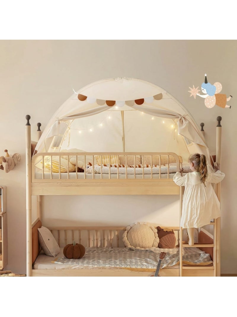Tente pour lit Enfant 3‑en‑1 Beige - Kiabi