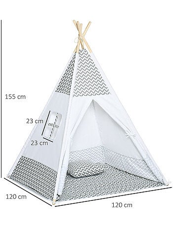 Tente teepee indien pour enfant