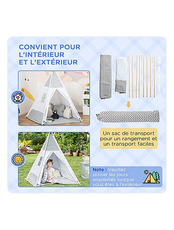 Tente teepee indien pour enfant
