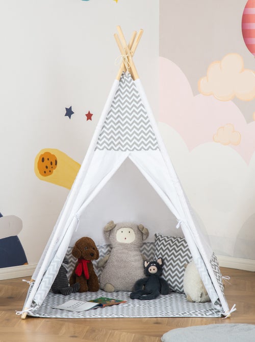 Tente teepee indien pour enfant style graphique - Kiabi
