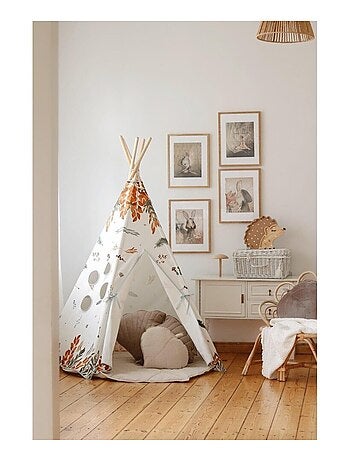Tente Tipi Amis de la forêt en coton