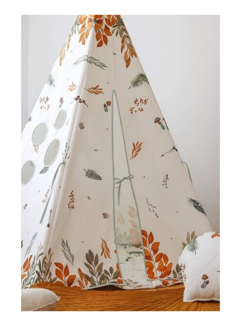 Tente Tipi Amis de la forêt en coton Beige - Kiabi
