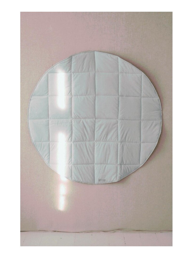 Tente Tipi avec guirlande et tapis Mint Love en coton clair Gris - Kiabi