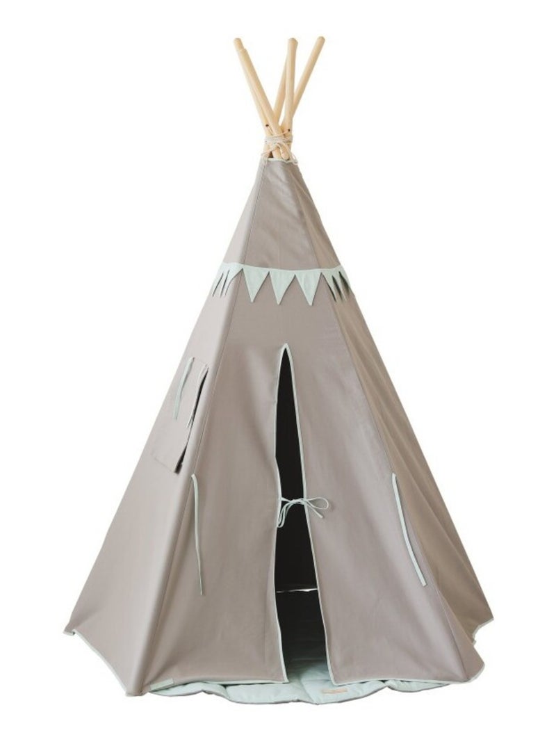 Tente Tipi avec guirlande Menthe en coton N/A - Kiabi