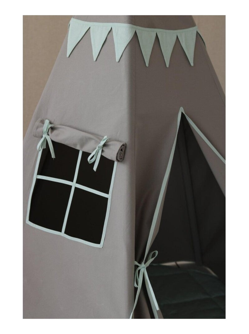 Tente Tipi avec guirlande Menthe en coton Vert - Kiabi