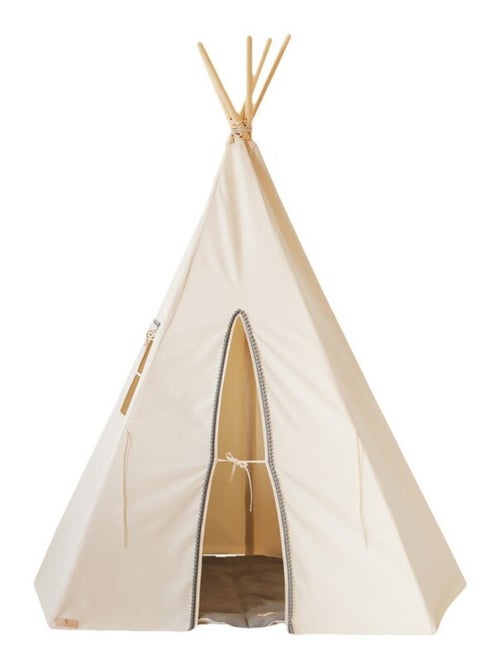 Tente Tipi avec Pompoms en coton - Kiabi