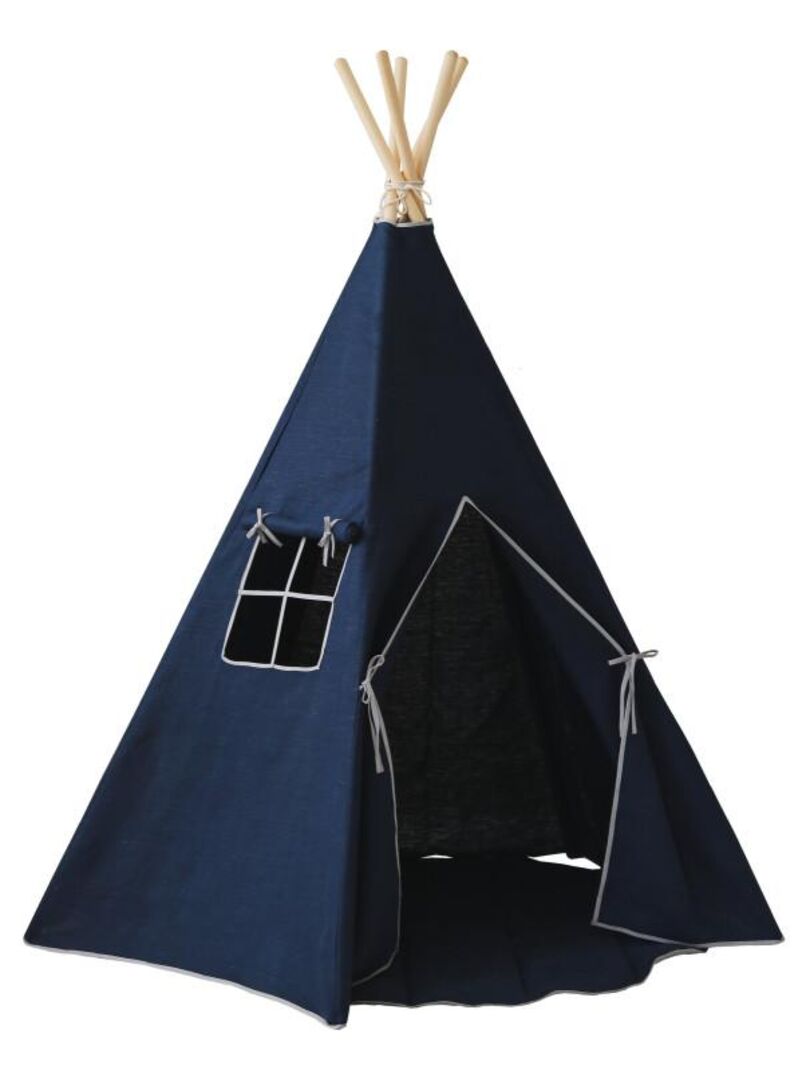Tente Tipi avec tapis Bleu Marine - Moi Mili N/A - Kiabi